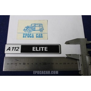 SCRITTA "A112 ELITE" (SPESSORE FINE)  PLASTICA
