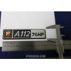 SCRITTA "ABARTH A112 70HP"   IN PLASTICA