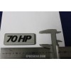 EMBLEM "70 HP" LATERAL FOR A112  PLASTIC