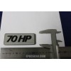 SCRITTA "70 HP" LATERALE X A112   PLASTICA