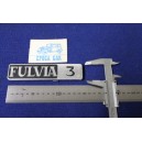 EMBLEM "FULVIA 3"  (COUPE')   METAL CHROME