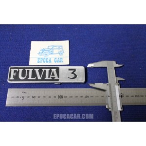 EMBLEM "FULVIA 3"  (COUPE')   METAL CHROME