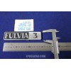 EMBLEM "FULVIA 3"  (COUPE')   METAL CHROME