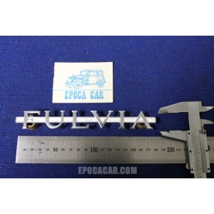 EMBLEM "FULVIA"  METAL CHROME