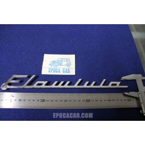 EMBLEM "FLAMINIA"   METAL CHROME