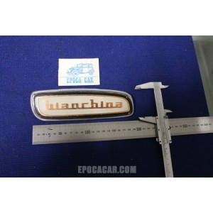 EMBLEM "BIANCHINA" FOR INSIDE   PLASTIC ON METAL CHROME