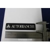 EMBLEM "AUTOBIANCHI"  BLACK PLASTIC