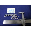 EMBLEM "PRIMULA 65 C"  METAL CHROME