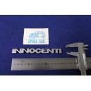 SCRITTA "INNOCENTI"  (TIPO LUNGO 165 mm) METALLO CROMATO