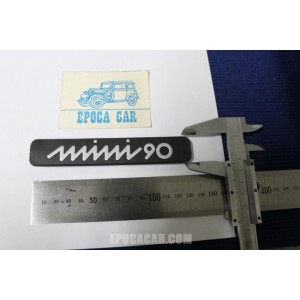 EMBLEM "MINI 90"    BLACK PLASTIC