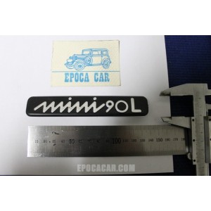 SCRITTA "MINI 90L"  PLASTICA NERA