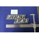 SCRITTA "FIAT 343"  PLASTICA