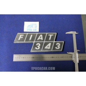 SCRITTA "FIAT 343"  PLASTICA