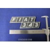 EMBLEM "FIAT 343"  PLASTIC