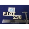 EMBLEM "FIAT 238"  WHITE PLASTIC