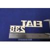 EMBLEM "FIAT 238"  WHITE PLASTIC