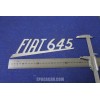 EMBLEM "FIAT 645"   METAL CHROME