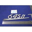 EMBLEM "645 N" METAL CHROME