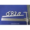 SCRITTA "693 N"   ALLUMINIO