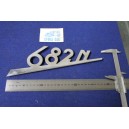 SCRITTA "682 N " METALLO CROMATO