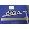 EMBLEM "682 N"  METAL CHROME