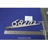 SCRITTA "682 N 2"  METALLO CROMATO