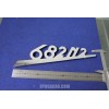 EMBLEM "682 N 2"  METAL CHROME