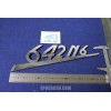 EMBLEM "642 N 6"  METAL CHROME