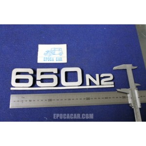 SCRITTA "650 N2"  METALLO OPACO