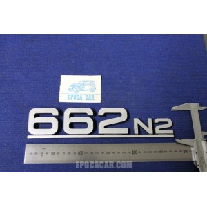 EMBLEM "662 N 2"  METAL