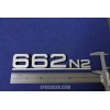 EMBLEM "662 N 2"  METAL