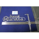 EMBLEM "3 ASSI MAROTTA" METAL CHROME