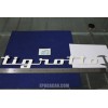 EMBLEM "TIGROTTO"  LENGHT 640 mm  WHITE METAL