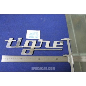 EMBLEM "TIGRE" LENGHT 350 mm METAL CHROME