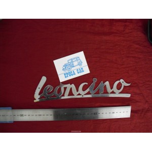 EMBLEM "LEONCINO" LENGHT 265 mm  METAL CHROME