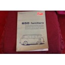 850 FAMILIARE   BODY SPARE PARTS CATALOGUE (1° EDITION 1966)