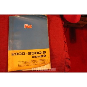 2300  2300 S COUPE'   BODY SPARE PARTS CATALOGUE (3° EDITION 1966) cover with defect