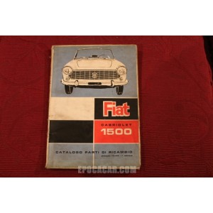 1500 CABRIOLET (118 H)   CATALOGO PARTI DI RICAMBIO MECCANICA (1° EDIZIONE 1963) copertina on pò sporca