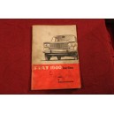 1500 SEDAN    USE AND SERVICE BOOK (1°EDITION 1964) a little dirty