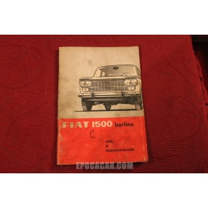 1500 SEDAN    USE AND SERVICE BOOK (1°EDITION 1964) a little dirty