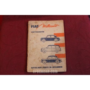 1100 103 E    CATALOGO PARTI DI RICAMBIO-CARROZZERIA (1° EDIZIONE 1957) copertina un pò sporca, interno buono.