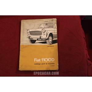 1100 D     BODY SPARE PARTS CATALOGUE (2°EDITION 1964) a little dirty