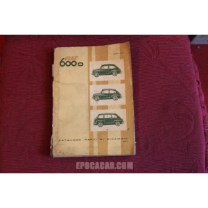 600 D   MECHANICS SPARE PARTS CATALOGUE (1°EDITION 1960)  dirty and cover with defect