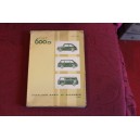 600 D   MECHANICS SPARE PARTS CATALOGUE (3°EDITION 1963)