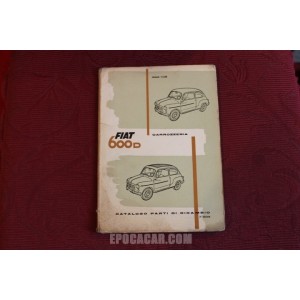 600 D    CATALOGO PARTI DI RICAMBIO-CARROZZERIA (2°EDIZIONE 1961)