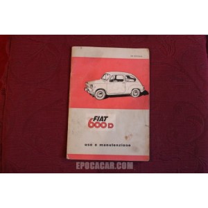 600 D   USE AND SERVICE BOOK (40° EDITION 1966)