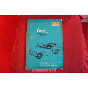600 D    BODY SPARE PARTS CATALOGUE (1° EDITION 1964)