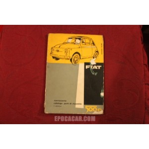 500 D    BODY SPARE PARTS CATALOGUE (1° EDITION 1961) cover with defects