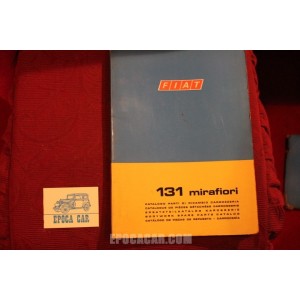 131 MIRAFIORI      BODY SPARE PARTS CATALOGUE (1°EDITION 1974)