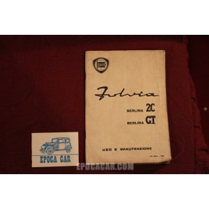 FULVIA 2C GT       USE AND SERVICE BOOK (6°EDITION 1968)